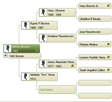 johnny browne family tree