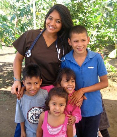 anna with tony, keeley and mia