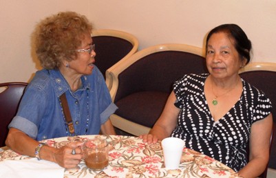 lynn with myrna, nellie and john